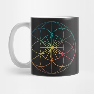 Sacred geometry 05 Rainbow Mug